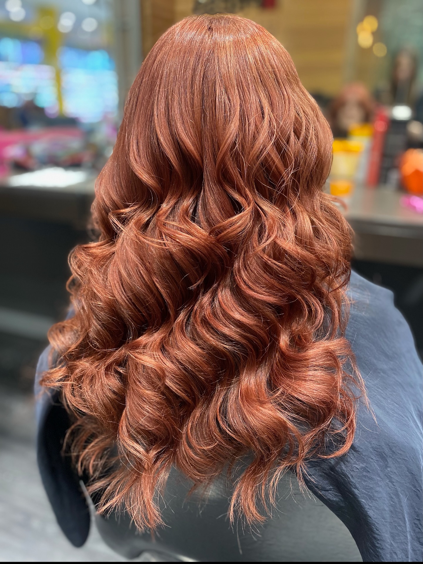 Warm copper waves