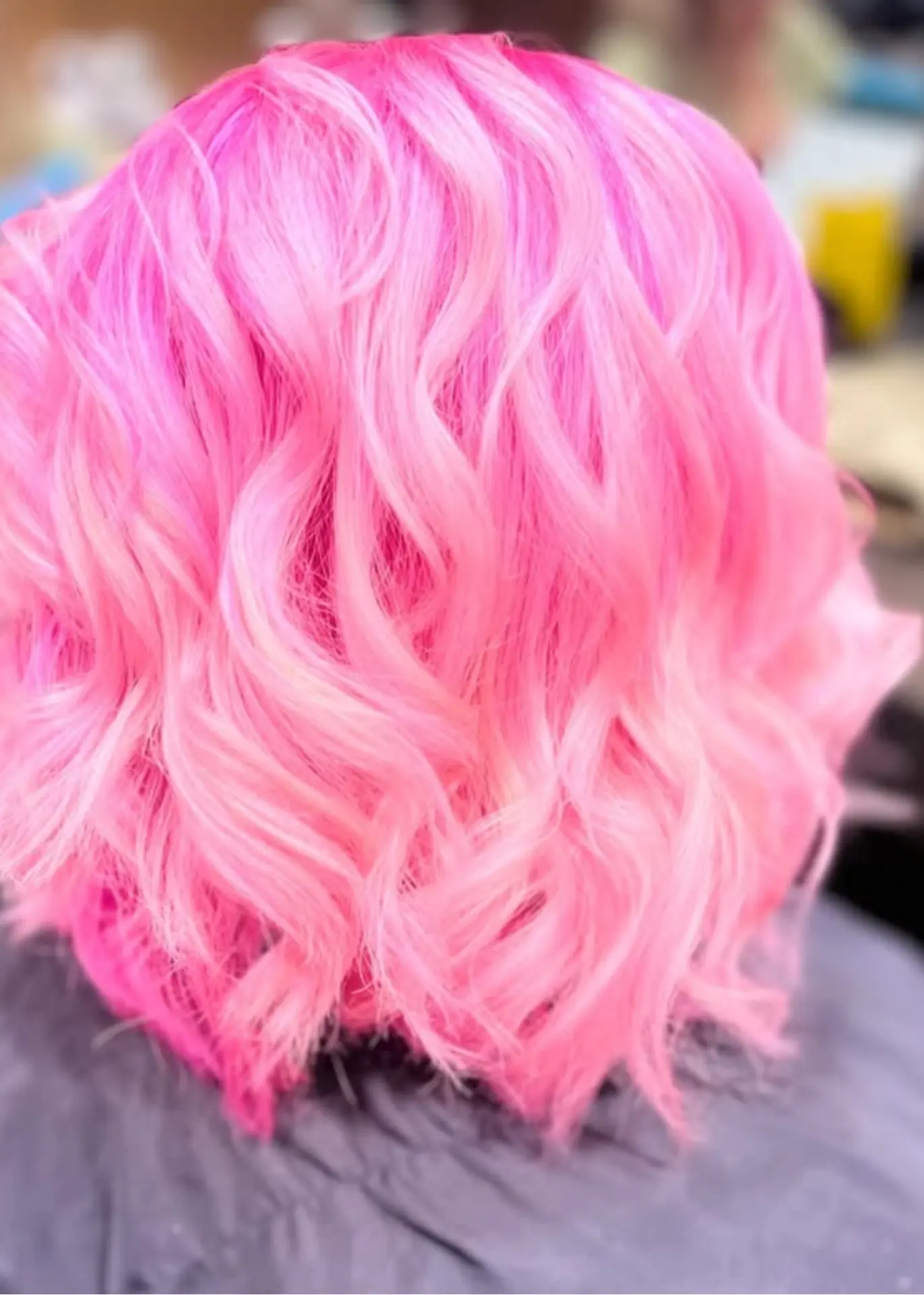 Bold pink colour - after